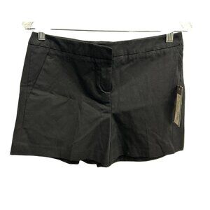Adrienne Vittadini NWT Womens Black Stretch Cotton Blend Shorts Size 8